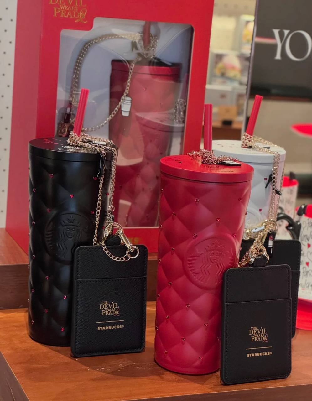Starbucks Prada Collab Merchandise